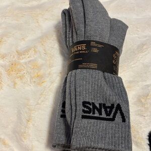 Vans Charcoal Crew Socks for Men